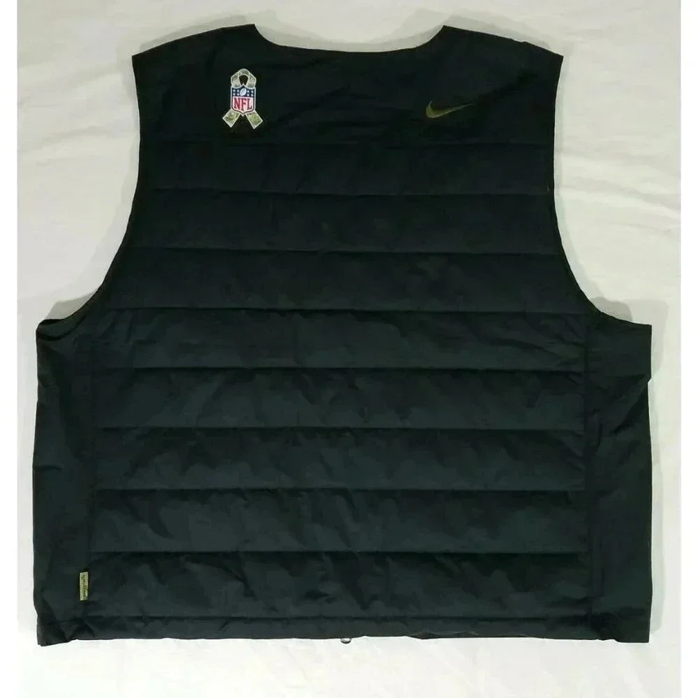 NIKE New England Patriots 2020 XXL NFL Salute To Service Logo Vest Black CAMO